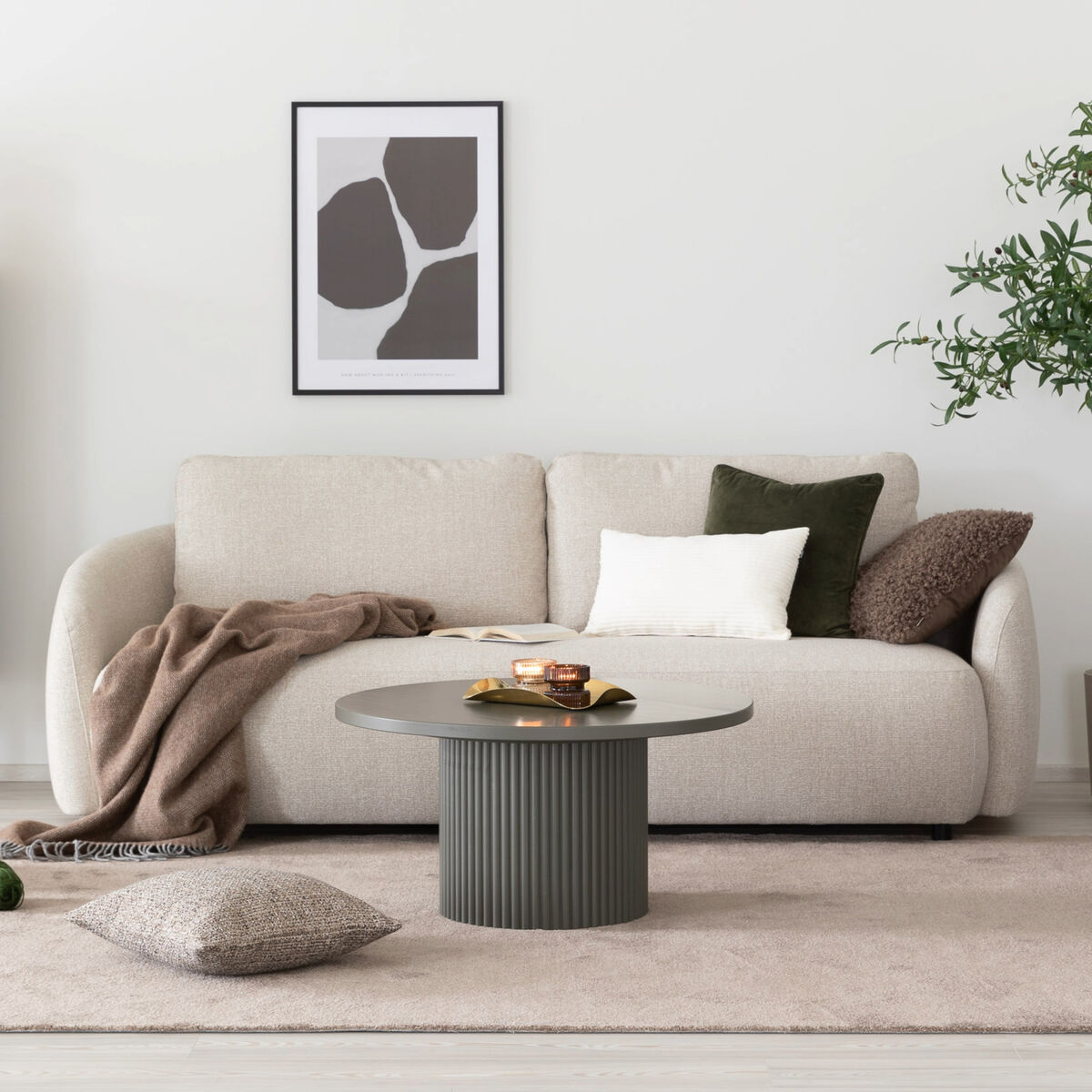 Haave 3-istuttava sohva beige Julen 19